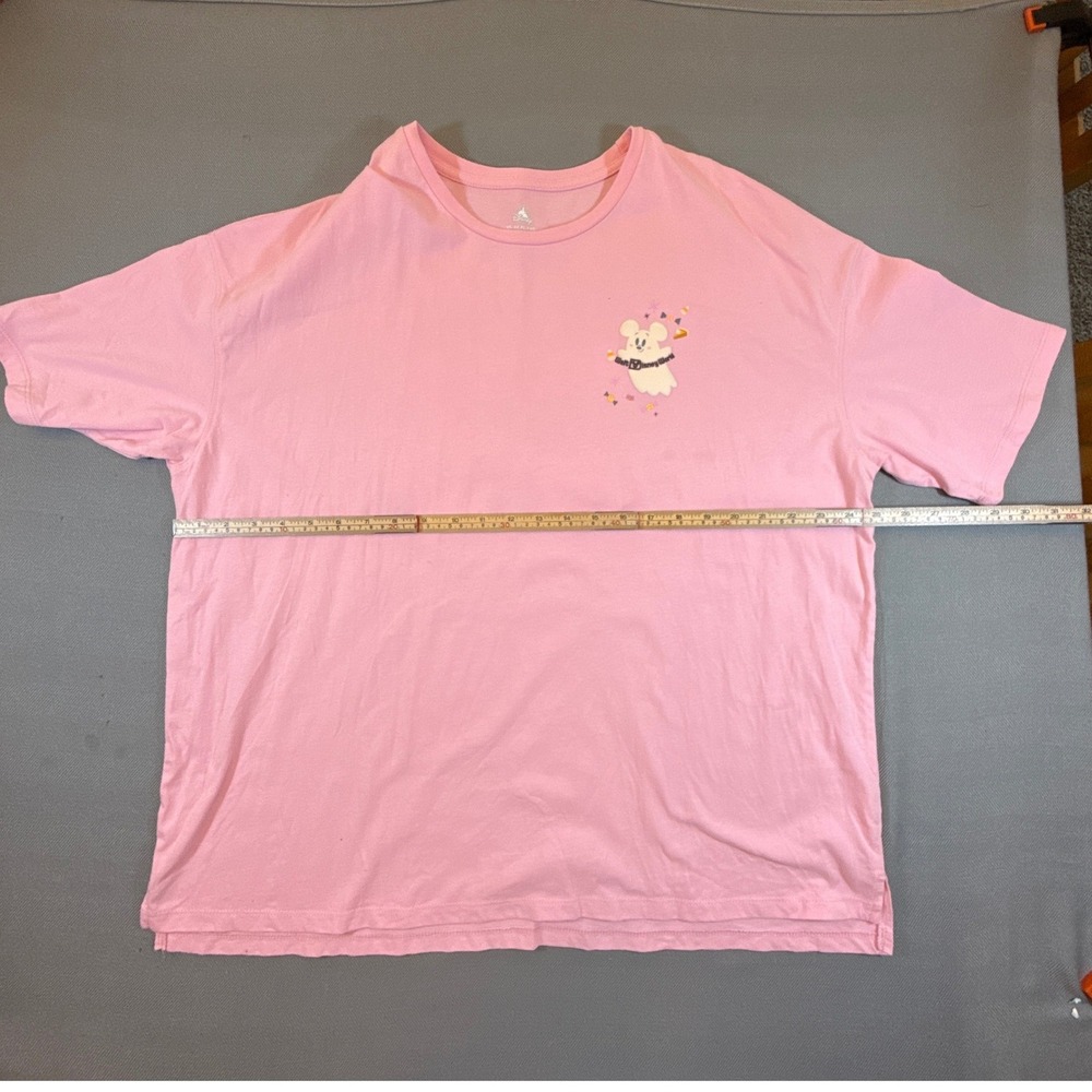 Disney World Halloween Pink Mickey Minnie Ghost T-Shirt XL Fa-Boo-Lous 2243 - Picture 5 of 7